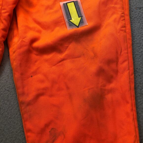 Vintage Woolrich Orange Hunting Pants Mens 42x30 Insulated Nylon Safety Blaze - Picture 11 of 16